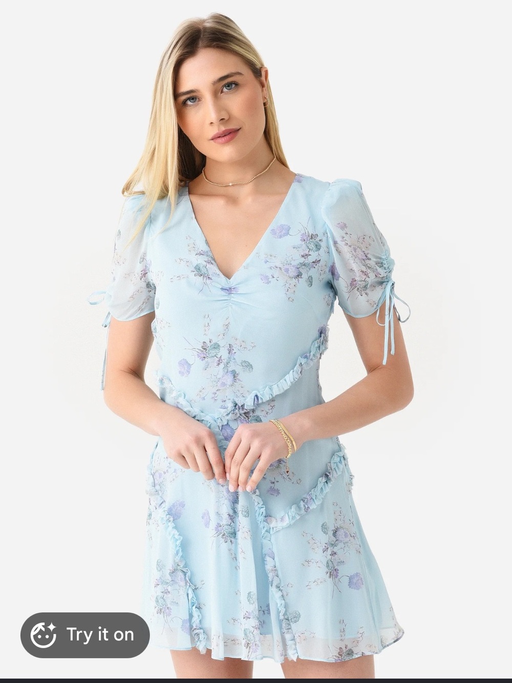 Loveshackfancy Posh Floral Mini Dress size 0